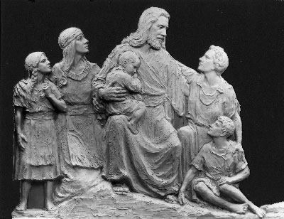 Christ Blessing the Children sculpt by Avard Fairbanks